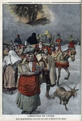 Eruption of Mount Etna, illustration from Le Petit Journal, illustrated supplement