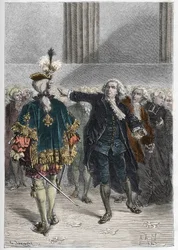 French Revolution - Meeting of the General States on 23/06/1789: Honore Gabriel Riqueti, Count of Mirabeau apostrophant Henri Evrard, Marquis of Dreux Breze - General States in Versaille
