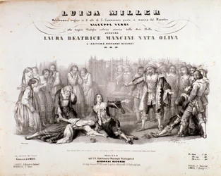 Frontispiece of Musical Score of Luisa Miller