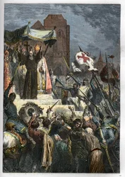 God Wants It: At the Council of Clermont, Peter the Hermit (1050-1115) Preached the First Crusade Before Pope Urban II