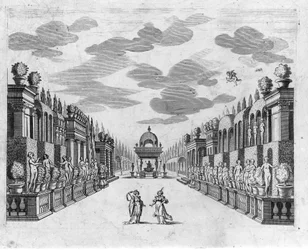 Illustration for Scene 4 of Act II of the opera in 5 acts 