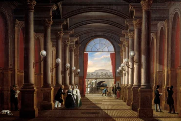 Internal view of the former station Saint Lazare