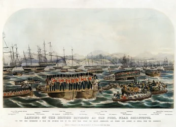 Landing of the British Division at Old Fort, near Sevastopol