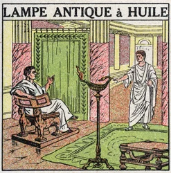 Light sources: oil lamp used in Antiquity