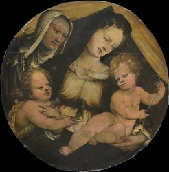 Madonna and Child with the Infant John the Baptist and St Clara