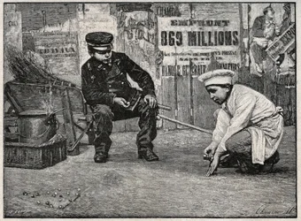 Part of Balls. Engraving from the End of the 19th Century