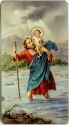 St Christophorus Crossing the Jordan with Young Jesus on His Back