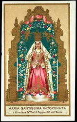 Pious Image: The Most Holy Virgin Crowned