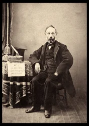 Portrait of Francesco Crispi (1818-1901) Italian statesman in 1863.