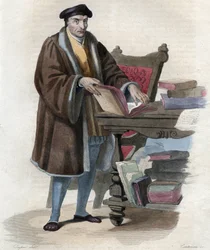Portrait of Guillaume Bude, French scholar. Illustration from 