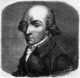 Portrait of Pierre Florent Louvet, dit Louvet de la Somme (1757-1818), French politician - Engraving in Histoire des Girondins by Alphonse de Lamartine (1790-1869) 1865-1866 - Private collection