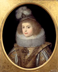 Portrait of a Young Girl from the Court of the King of Navarre. Anonymous Painting