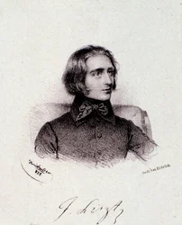 Portrait of Hungarian Composer Franz Liszt (1811-1886)