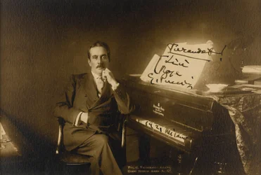 Portrait of the Composer Giacomo Puccini (1858-1924)