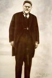 Portrait of the Italian philosopher Giovanni Gentile (b/w photo)