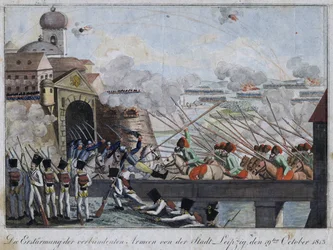 Storming of the City of Leipzig by the Allied Troops