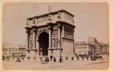 The city of Marseille and its surroundings around 1885-1890: The Arc de Triomphe - Private collection