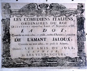 Theatre Poster Presenting The Dot and The Jealous Lover