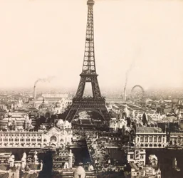 Universal Exposition of 1900 in Paris: Panoramic view of the Champs de Mars - private collection