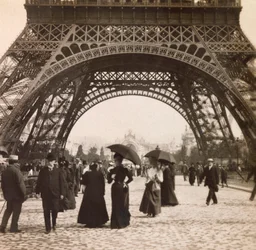 Universal Exposition of 1900 in Paris: View Under the Eiffel Tower