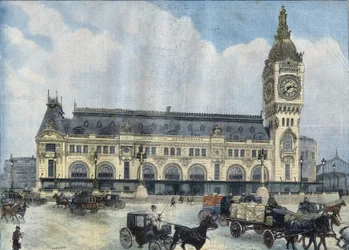 View of the Gare de Lyon in Paris in 1902. Engraving in Le Petit Parisien