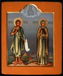 Saint John the Forerunner and Saint Olympia the Deaconess