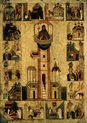 Saint Symeon the Stylite with Scenes from His Life, 16th Century