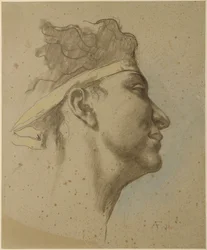 Head of Alcibiades. Study for 