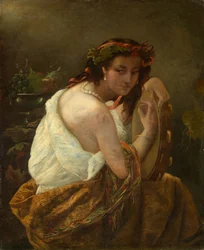 Gypsy Woman with Tambourine