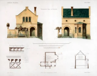 Design for a House in Glienicke, Germany, c1850