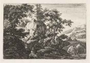 Double Waterfall (Landscapes with Rock Formations)