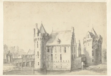 View of Sjaerdema Castle in Franeker