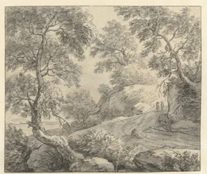 Hilly Landscape with a Winding Road