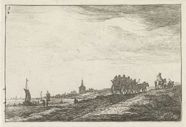 Coastline with Horse and Wagon