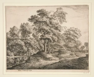 The Peasant Woman and the Girl on the Little Wooden Bridge