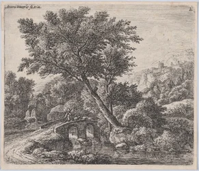 Shepherd on a Small Bridge, 17th century