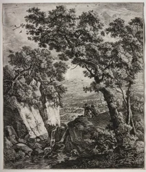 Six Large Upright Landscapes with Scenes from the Old Testament: Tobias and the Angel