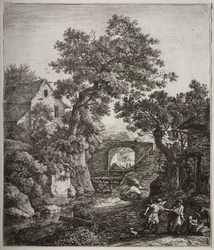 Six Large Upright Landscapes with Scenes from the Old Testament: Zipporah Circumcising Her Son