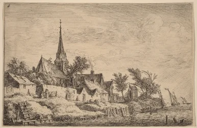 Village Steeple at the Seaside