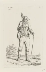 Peasant from the Ardennes with Hoe (Peasants and Peasant Women from the United Kingdom of the Netherlands)