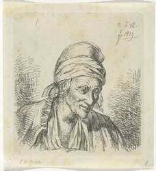 Old Woman Facing Right