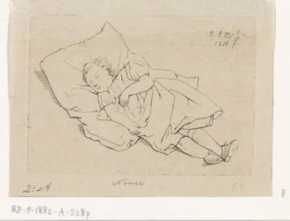 Sleeping Child on a Pillow