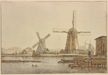 Three Windmills near Amsterdam