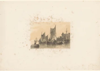 Sailboats on River