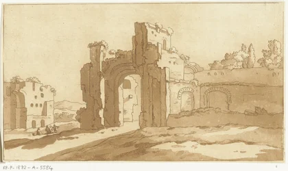 Ruins of the Great Hall of the Baths of Caracalla, Rome