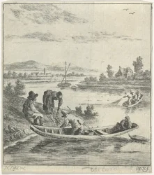 Fishermen on a River