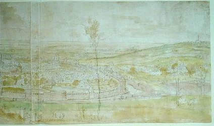 Panoramic View of Brussels, 16th century
