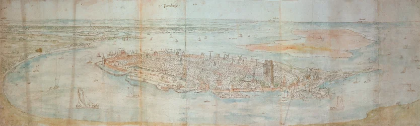 Panoramic View of Dordrecht, Seen from an Elevated Point to the West