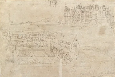 The River Front of Richmond Palace and Privy Gardens, c. 1550s