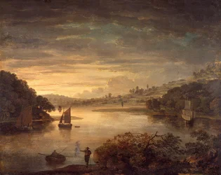A view on the river Neath in Glamorganshire, 1740-1760
